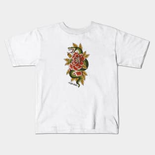 Snake peony Kids T-Shirt